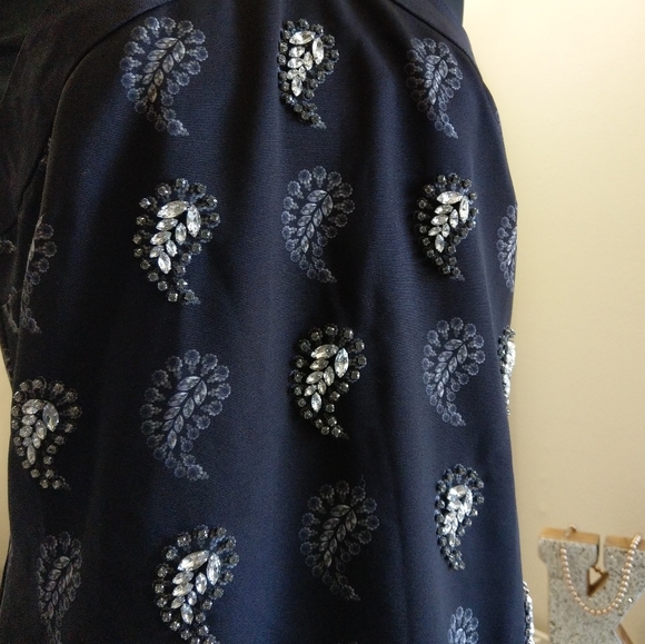 🍒NWT🍒 TED BAKER EMBELLISHED PAISLEY DRESS - Picture 9 of 12